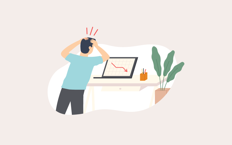 売り上げが下がって焦る人